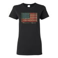 thumbnail image 1 of Wild Bobby, American Game Flag Baseball Bat Ball, Sports, Women Graphic Tee, Black, Small, 1 of 3