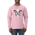 thumbnail image 1 of Wild Bobby, American Pit Bull Terrier Dog Animal Lover Mens Long Sleeve Shirt, 1 of 1