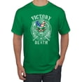 thumbnail image 1 of Wild Bobby, American Skull Victory or Death, Pop Culture, Men Graphic Tees, Kelly, X-Large, 1 of 3