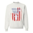 thumbnail image 1 of Wild Bobby, American by Birth Christian by The Grace of GOD Inspirational/Christian Unisex Crewneck Graphic Sweatshirt, White, 3X-Large, 1 of 6