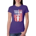 thumbnail image 1 of Wild Bobby American by Birth Christian by The Grace of GOD Inspirational/Christian Women Slim Fit Junior Tee, Purple Rush, Medium, 1 of 6