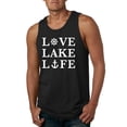 thumbnail image 1 of Wild Bobby, Anchor Wheels Love Lake Life, Men Graphic Tank Top, Black, Small, 1 of 4