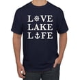thumbnail image 1 of Wild Bobby, Anchor Wheels Love Lake Life, Men Graphic Tee, Navy, XX-Large, 1 of 4