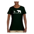 thumbnail image 1 of Wild Bobby Ancient Personal Trainers Funny Bear Chase Women Graphic Tee, 1 of 6