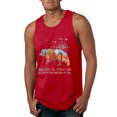 thumbnail image 1 of Wild Bobby, And Into The Forest I Go To Lose My Mind, Animal Lover, Men Graphic Tank Top, Red, Large, 1 of 4