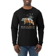 thumbnail image 1 of Wild Bobby, And Into The Forest I Go To Lose My Mind, Animal Lover, Men Long Sleeve Shirt, Black, Small, 1 of 4