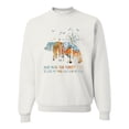 thumbnail image 1 of Wild Bobby, And Into The Forest I Go To Lose My Mind, Animal Lover, Unisex Crewneck Graphic Sweatshirt, White, Small, 1 of 4