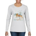 thumbnail image 1 of Wild Bobby, And Into The Forest I Go To Lose My Mind, Animal Lover, Women Graphic Long Sleeve Tee, White, Medium, 1 of 4