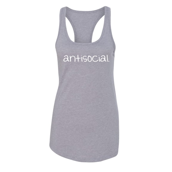 Wild Bobby Antisocial Women Racerback Tank Top