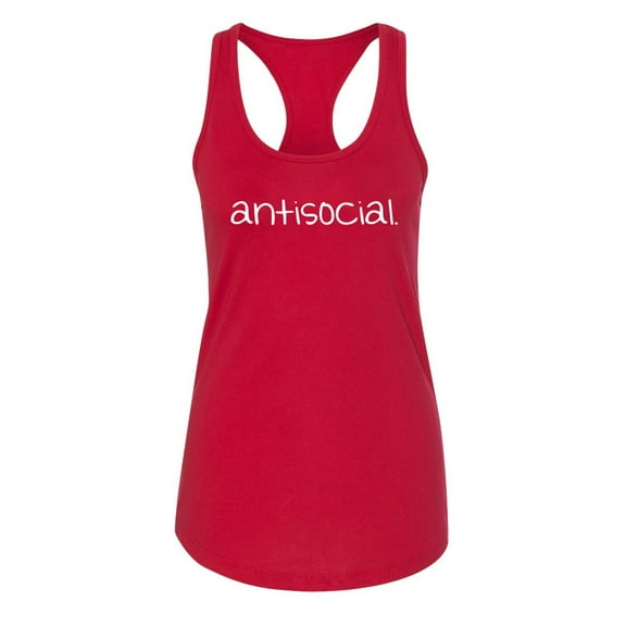 Wild Bobby Antisocial Women Racerback Tank Top