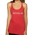 thumbnail image 1 of Wild Bobby Antisocial Women Tri-Blend Racerback Tank Top, 1 of 6