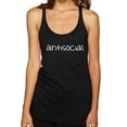 thumbnail image 1 of Wild Bobby Antisocial Women Tri-Blend Racerback Tank Top, 1 of 6