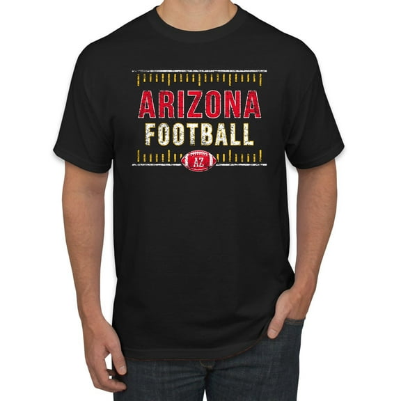 Wild Bobby Arizona ARI Hometown City Football Fan Pride Sports Men's Graphic T-Shirt, Black, Large