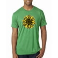 thumbnail image 1 of Wild Bobby, Artsy Cheetah Leopard Print Sunflower, Fashion, Men Premium Tri Blend Tee, Envy, Small, 1 of 3