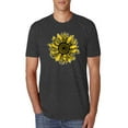 thumbnail image 1 of Wild Bobby, Artsy Cheetah Leopard Print Sunflower, Fashion, Men Premium Tri Blend Tee, Vintage Black, Medium, 1 of 3