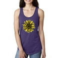 thumbnail image 1 of Wild Bobby, Artsy Cheetah Leopard Print Sunflower, Fashion, Women Racerback Tank Top, Purple Rush, Medium, 1 of 3