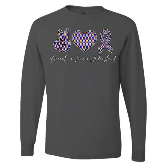 Wild Bobby Autism Accept Love Understand Autism Awareness Men Long Sleeve Shirt