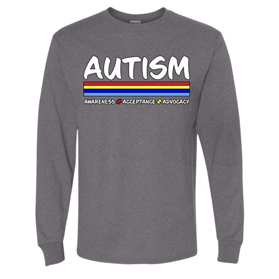 Wild Bobby Autism Awarness Acceptance Advocacy Autism Awareness Men Long Sleeve Shirt