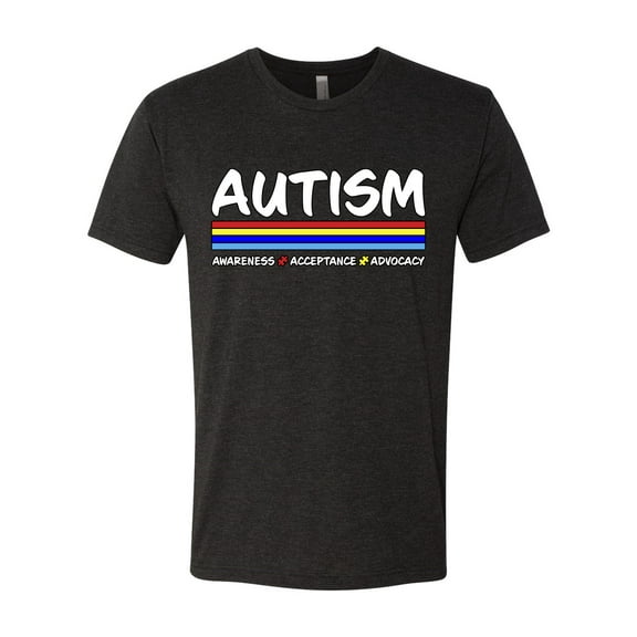 Wild Bobby Autism Awarness Acceptance Advocacy Autism Awareness Men Premium Tri Blend Tee