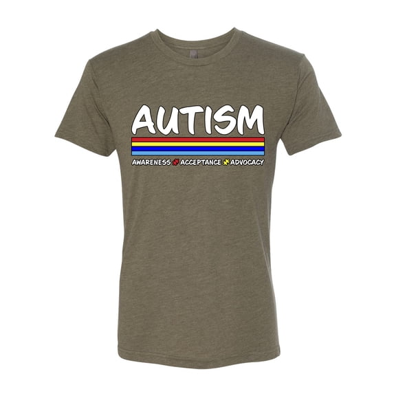 Wild Bobby Autism Awarness Acceptance Advocacy Autism Awareness Men Premium Tri Blend Tee