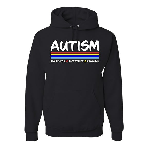 Wild Bobby Autism Awarness Acceptance Advocacy Autism Awareness Unisex Hoodie Sweatshirt