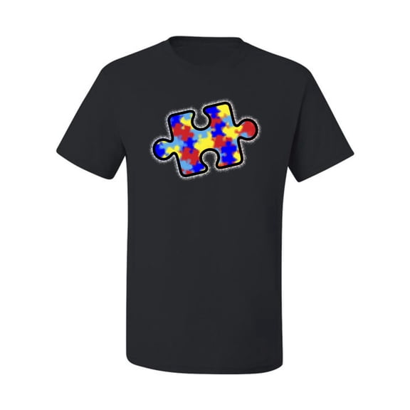 Wild Bobby Autism Awarness Big Puzzle Symbol Autism Awareness Men Tee