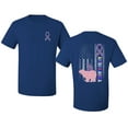 thumbnail image 1 of Wild Bobby Autism Grandma Tshirt Vintage American Flag Puzzle Autism Ribbon Autism Awareness Front and Back Men Tee, 1 of 5