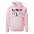 thumbnail image 1 of Wild Bobby, Autism Is Not A Disablity It's A Different Abilty | Autism Awareness Dabbing Skeleton Inspirational Christian Unisex Graphic Hoodie Sweatshirt, Light Pink, X-Large, 1 of 5