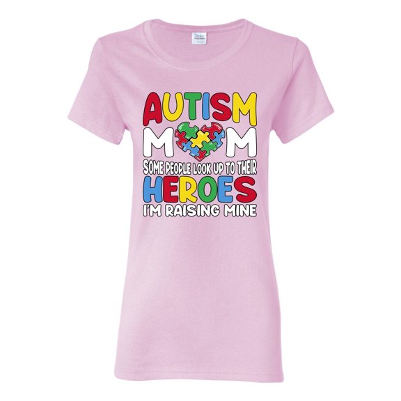 Wild Bobby Autism Mom Support Heroes I'm Raising Mine Women Graphic Tee