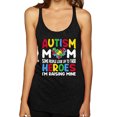 thumbnail image 1 of Wild Bobby Autism Mom Support Heroes I'm Raising Mine Women Tri-Blend Racerback Tank Top, 1 of 6
