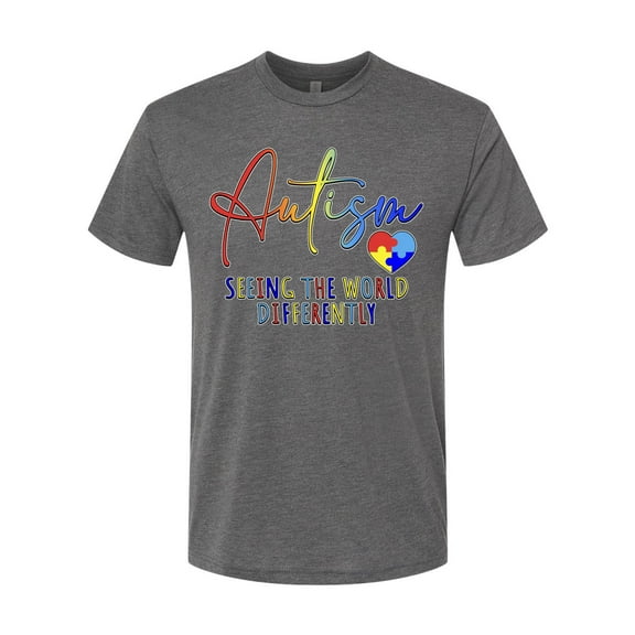 Wild Bobby Autism Seeing The World Different Autism Awareness Men Premium Tri Blend Tee