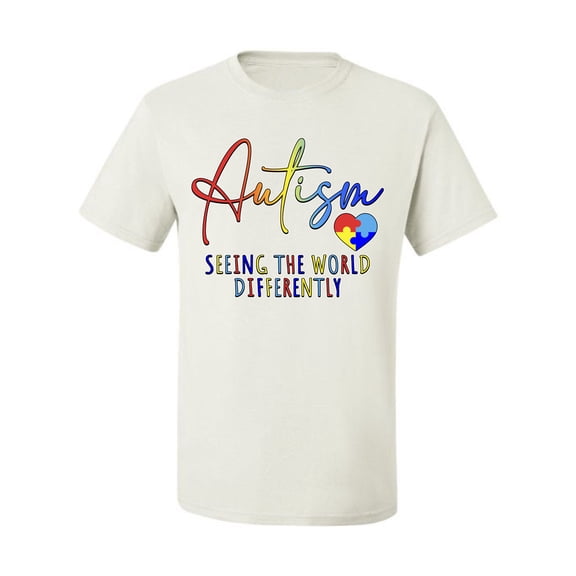 Wild Bobby Autism Seeing The World Different Autism Awareness Men Tee