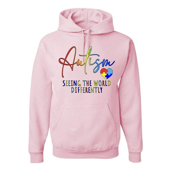 Wild Bobby Autism Seeing The World Different Autism Awareness Unisex Hoodie Sweatshirt