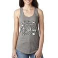 thumbnail image 1 of Wild Bobby Autumn Leaves and Pumpkins Please Black and White Distress Filter Halloween Women Racerback Tank Top, Heather Grey, Large, 1 of 6