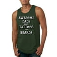 thumbnail image 1 of Wild Bobby, Awesome Dads Tattoos and Beards, Father's Day, Men Graphic Tank Top, Forest Green, XX-Large, 1 of 3