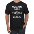 thumbnail image 1 of Wild Bobby, Awesome Dads Tattoos and Beards, Father's Day, Men Graphic Tee, Black, Small, 1 of 3