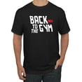 thumbnail image 1 of Wild Bobby, Back to The Gym Movie Logo Parody, Gym/Workout, Men Graphic Tee, Black, Small, 1 of 4