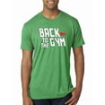 thumbnail image 1 of Wild Bobby, Back to The Gym Movie Logo Parody, Gym/Workout, Men Premium Tri Blend Tee, Envy, Small, 1 of 4