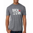 thumbnail image 1 of Wild Bobby, Back to The Gym Movie Logo Parody, Gym/Workout, Men Premium Tri Blend Tee, Premium Heather, X-Large, 1 of 4