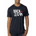 thumbnail image 1 of Wild Bobby, Back to The Gym Movie Logo Parody, Gym/Workout, Men Premium Tri Blend Tee, Vintage Navy, XX-Large, 1 of 4