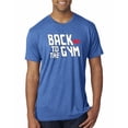 thumbnail image 1 of Wild Bobby, Back to The Gym Movie Logo Parody, Gym/Workout, Men Premium Tri Blend Tee, Vintage Royal, XX-Large, 1 of 4
