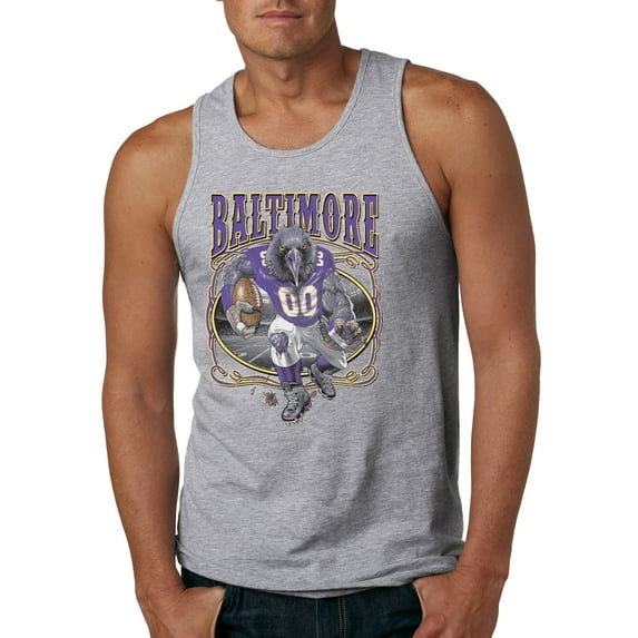 Wild Bobby, Baltimore Fan | BAL Fantasy Football ,Sports, Men Graphic Tank Top, Heather Grey, XX-Large