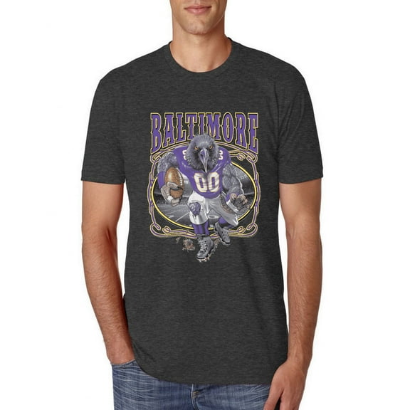 Wild Bobby, Baltimore Fan | BAL Fantasy Football ,Sports, Men Premium Tri Blend Tee, Vintage Black, Medium