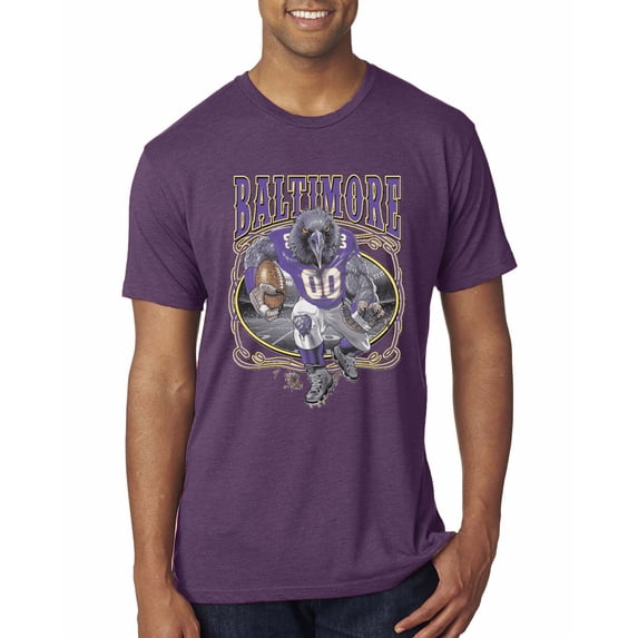 Wild Bobby, Baltimore Fan | BAL Fantasy Football ,Sports, Men Premium Tri Blend Tee, Vintage Purple, Small