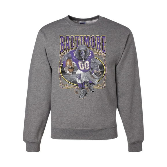 Wild Bobby, Baltimore Fan | BAL Fantasy Football ,Sports, Unisex Crewneck Graphic Sweatshirt, Heather Grey, X-Large
