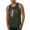 thumbnail image 1 of Wild Bobby, Baseball Fingerprint It's In My DNA, Sports, Men Graphic Tank Top, Forest Green, Large, 1 of 5