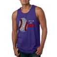 thumbnail image 1 of Wild Bobby, Baseball Fingerprint It's In My DNA, Sports, Men Graphic Tank Top, Purple, 3X-Large, 1 of 5