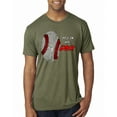 thumbnail image 1 of Wild Bobby, Baseball Fingerprint It's In My DNA, Sports, Men Premium Tri Blend Tee, Military Green, Small, 1 of 5