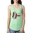 thumbnail image 1 of Wild Bobby, Baseball Fingerprint It's In My DNA, Sports, Women Racerback Tank Top, Mint, Small, 1 of 5