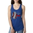 thumbnail image 1 of Wild Bobby, Baseball Fingerprint It's In My DNA, Sports, Women Racerback Tank Top, Royal, Small, 1 of 5